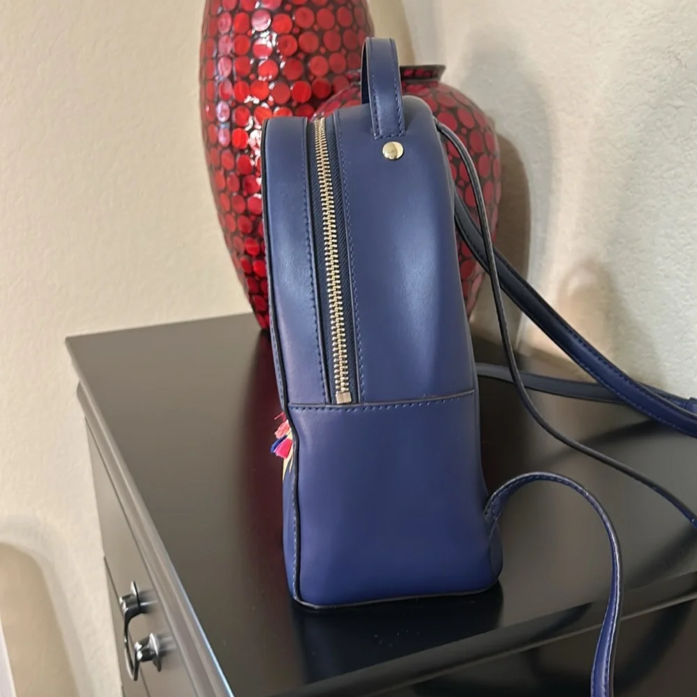 Kate Spade Navy Camel Small Leather Backpack - Picture 8 of 17